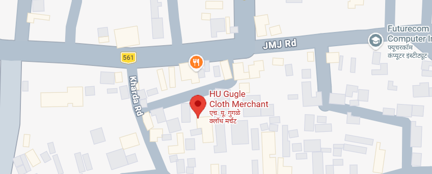 Map showing H.U. GUGLE CLOTH MERCHANT location